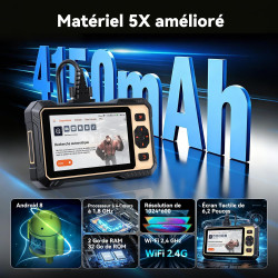 THINKCAR Valise Diagnostic Auto ThinkScan 662 Outil de Diagnostic OBD2 avec Tests Actifs Bidirectionnels,4 Systèmes ABS SRS Tran
