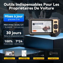 THINKCAR Valise Diagnostic Auto ThinkScan 662 Outil de Diagnostic OBD2 avec Tests Actifs Bidirectionnels,4 Systèmes ABS SRS Tran