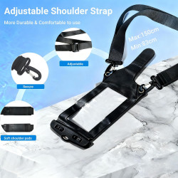 UAYESOK Étui de protection transparent pour talkie-walkie étanche avec clip, étui de transport pour radios portables Baofeng, Mo