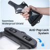 UAYESOK Étui de protection transparent pour talkie-walkie étanche avec clip, étui de transport pour radios portables Baofeng, Mo