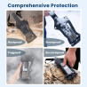 UAYESOK Étui de protection transparent pour talkie-walkie étanche avec clip, étui de transport pour radios portables Baofeng, Mo