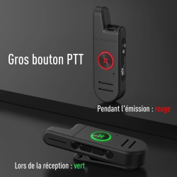Talkie-walkie Radtel RT13 Super Mini, rechargeable, mains libres VOX, radio bidirectionnelle professionnelle PMR pour restaurant