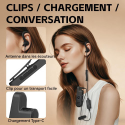 Talkie-walkie Radtel RT13 Super Mini, rechargeable, mains libres VOX, radio bidirectionnelle professionnelle PMR pour restaurant
