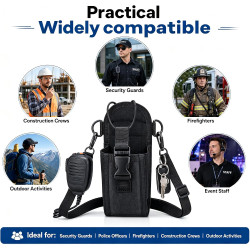 Zeadio Étui polyvalent pour radio bidirectionnelle, étui universel durable pour talkie-walkie radio bidirectionnelle (ZNC-J, lot