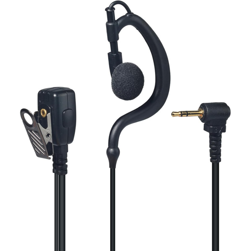Oreillette Mono PTT pour Talkie-Walkie, Casque en Forme de G, Compatible avec Motorola Talkabout TLKR T62, T82, T82 Extreme, T92