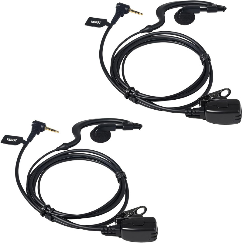 Oreillette Mono PTT pour Talkie-Walkie, Casque en Forme de G, Compatible avec Motorola Talkabout TLKR T62, T82, T82 Extreme, T92