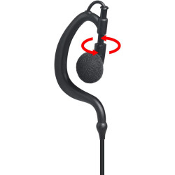 Oreillette Mono PTT pour Talkie-Walkie, Casque en Forme de G avec Microphone, Compatible avec Motorola Talkabout TLKR T62, T82, 