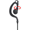 Oreillette Mono PTT pour Talkie-Walkie, Casque en Forme de G avec Microphone, Compatible avec Motorola Talkabout TLKR T62, T82, 