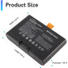 FG6CELL21700G Lot de 2 batteries de rechange pour JBL Boombox 4, PartyBox 520, PartyBox 720 Battery 600 21,6 V 108 Wh