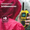 Logicom - Adventure Talkie-Walkie PMR446 IP54 Portée 10 km autonomie 20h écran LCD USB-C Lampe Torche VOX Mains Libres 16 canaux