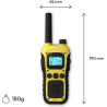 Logicom - Adventure Talkie-Walkie PMR446 IP54 Portée 10 km autonomie 20h écran LCD USB-C Lampe Torche VOX Mains Libres 16 canaux