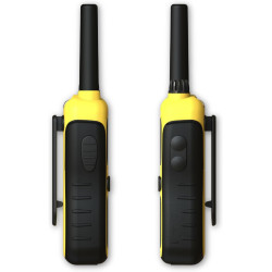 Logicom - Adventure Talkie-Walkie PMR446 IP54 Portée 10 km autonomie 20h écran LCD USB-C Lampe Torche VOX Mains Libres 16 canaux