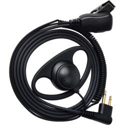 HYS Oreillette pour Talkie-walkie Compatible avec Motorola CP040 CP140 GP300 CLS1110 en Forme de D avec Bouton Micro PTT (1)