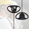 HYS Oreillette pour Talkie-walkie Compatible avec Motorola CP040 CP140 GP300 CLS1110 en Forme de D avec Bouton Micro PTT (10)