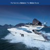 Glomex – Antenne VHF marine 6 dB 1,4 m blanche, modèle SGV140WH (Capri) – Longue portée, haute efficacité, installation fixe, po
