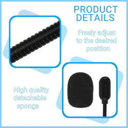 Perche de Microphone de Remplacement pour Casques de Jeu Pro/G Pro X sans Fil – Micro Amovible avec Réduction du Bruit et Prise 