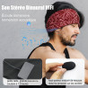 Bandeau ecouteurs pour dormir bleutooth, masque nuit sommeil casque anti bruit adulte, original bandeau ecouteur de musique spor