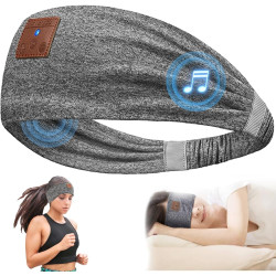 Bandeau ecouteurs pour dormir bleutooth, masque nuit sommeil casque anti bruit adulte, original bandeau ecouteur de musique spor