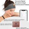 Bandeau ecouteurs pour dormir bleutooth, masque nuit sommeil casque anti bruit adulte, original bandeau ecouteur de musique spor
