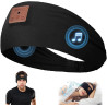 Bandeau ecouteurs pour dormir bleutooth, masque nuit sommeil casque anti bruit adulte, original bandeau ecouteur de musique spor