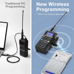 BAOFENG A1D Adaptateur de programmation sans fil BT App pour radio portative Baofeng UV-5R, GT-5R Mini, UV-5RM Plus, BF-888S, K5