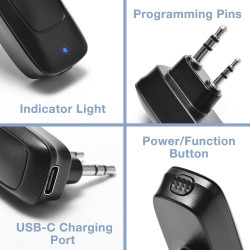 BAOFENG A1D Adaptateur de programmation sans fil BT App pour radio portative Baofeng UV-5R, GT-5R Mini, UV-5RM Plus, BF-888S, K5