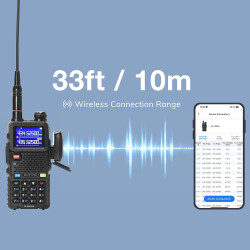 BAOFENG A1D Adaptateur de programmation sans fil BT App pour radio portative Baofeng UV-5R, GT-5R Mini, UV-5RM Plus, BF-888S, K5