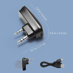BAOFENG A1D Adaptateur de programmation sans fil BT App pour radio portative Baofeng UV-5R, GT-5R Mini, UV-5RM Plus, BF-888S, K5