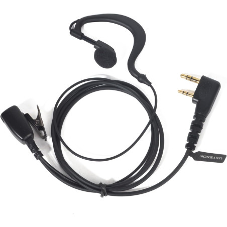 UAYESOK Casque Talkie-walkie en Forme de G, oreillette Compatible avec Kenwood, Baofeng UV-5R, BF-88S, VF-88E, Wouxun et Retevis