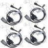 2 Broches Casque avec Microphone PTT pour Le Personnel de sécurité | compatible avec Midland G7 pro G8 G9 pro M24 M24 Plus M48 M