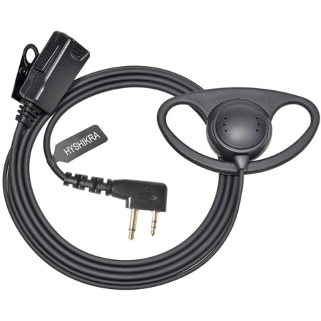 Casque 2 Broches avec Micro PTT pour Talkie-walkie | compatible avec Midland G7 pro G8 G9 pro M24 M24 Plus M48 M99 G6 XT G7 XTR