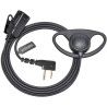 Casque 2 Broches avec Micro PTT pour Talkie-walkie | compatible avec Midland G7 pro G8 G9 pro M24 M24 Plus M48 M99 G6 XT G7 XTR