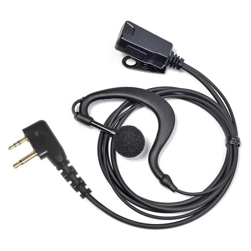 à 2 Broches Casque avec Microphone PTT | compatible avec Midland G7 pro G8 G9 pro M24 M24 Plus M48 M99 G6 XT G7 XTR pour le pers