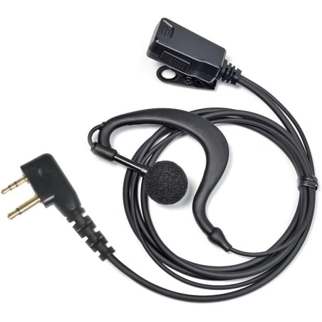 à 2 Broches Casque avec Microphone PTT | compatible avec Midland G7 pro G8 G9 pro M24 M24 Plus M48 M99 G6 XT G7 XTR pour le pers