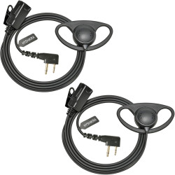 Casque 2 Broches avec Micro PTT pour Talkie-walkie | compatible avec Midland G7 pro G8 G9 pro M24 M24 Plus M48 M99 G6 XT G7 XTR