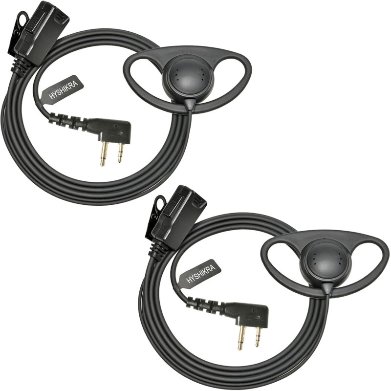 Casque 2 Broches avec Micro PTT pour Talkie-walkie | compatible avec Midland G7 pro G8 G9 pro M24 M24 Plus M48 M99 G6 XT G7 XTR