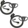 Casque 2 Broches avec Micro PTT pour Talkie-walkie | compatible avec Midland G7 pro G8 G9 pro M24 M24 Plus M48 M99 G6 XT G7 XTR
