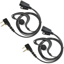 à 2 Broches Casque avec Microphone PTT | compatible avec Midland G7 pro G8 G9 pro M24 M24 Plus M48 M99 G6 XT G7 XTR pour le pers