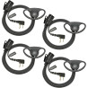 Casque 2 Broches avec Micro PTT pour Talkie-walkie | compatible avec Midland G7 pro G8 G9 pro M24 M24 Plus M48 M99 G6 XT G7 XTR