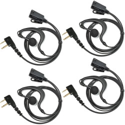 à 2 Broches Casque avec Microphone PTT | compatible avec Midland G7 pro G8 G9 pro M24 M24 Plus M48 M99 G6 XT G7 XTR pour le pers