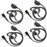 à 2 Broches Casque avec Microphone PTT | compatible avec Midland G7 pro G8 G9 pro M24 M24 Plus M48 M99 G6 XT G7 XTR pour le pers