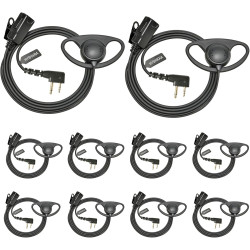 Casque 2 Broches avec Micro PTT pour Talkie-walkie | compatible avec Midland G7 pro G8 G9 pro M24 M24 Plus M48 M99 G6 XT G7 XTR