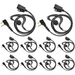 à 2 Broches Casque avec Microphone PTT | compatible avec Midland G7 pro G8 G9 pro M24 M24 Plus M48 M99 G6 XT G7 XTR pour le pers
