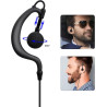 à 2 Broches Casque avec Microphone PTT | compatible avec Midland G7 pro G8 G9 pro M24 M24 Plus M48 M99 G6 XT G7 XTR pour le pers