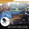 Microphone Voiture 3,5 mm Externe avec Adaptateur 2,5 mm et Pince en U | Microphone Omnidirectionnel pour Autoradio GPRéduction 