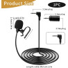 Microphone Voiture 3,5 mm Externe avec Adaptateur 2,5 mm et Pince en U | Microphone Omnidirectionnel pour Autoradio GPRéduction 
