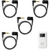 Écouteur Intra-Auriculaire Mono Côté Filaire pour iPhone, iPod, iPad, Samsung, Radio Embout en Silicone sans Late Prise 3,5mm Pl