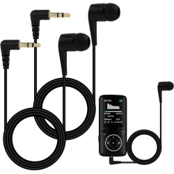 Écouteur Intra-Auriculaire Mono Côté Filaire pour iPhone, iPod, iPad, Samsung, Radio Embout en Silicone sans Late Prise 3,5mm Pl