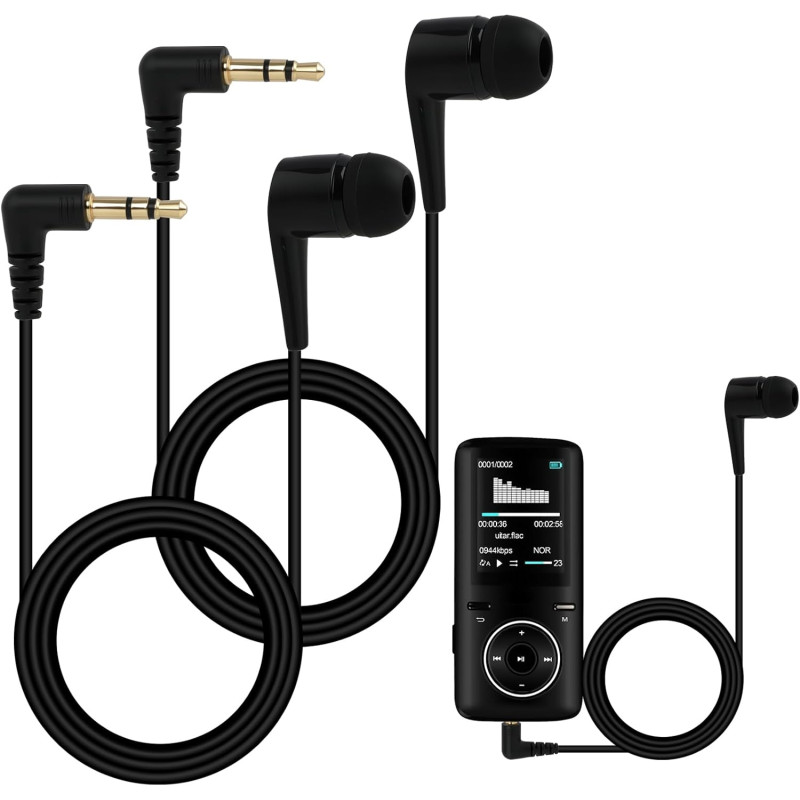 Écouteur Intra-Auriculaire Mono Côté Filaire pour iPhone, iPod, iPad, Samsung, Radio Embout en Silicone sans Late Prise 3,5mm Pl