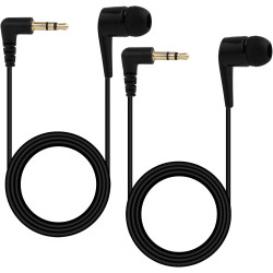 Écouteur Intra-Auriculaire Mono Côté Filaire pour iPhone, iPod, iPad, Samsung, Radio Embout en Silicone sans Late Prise 3,5mm Pl